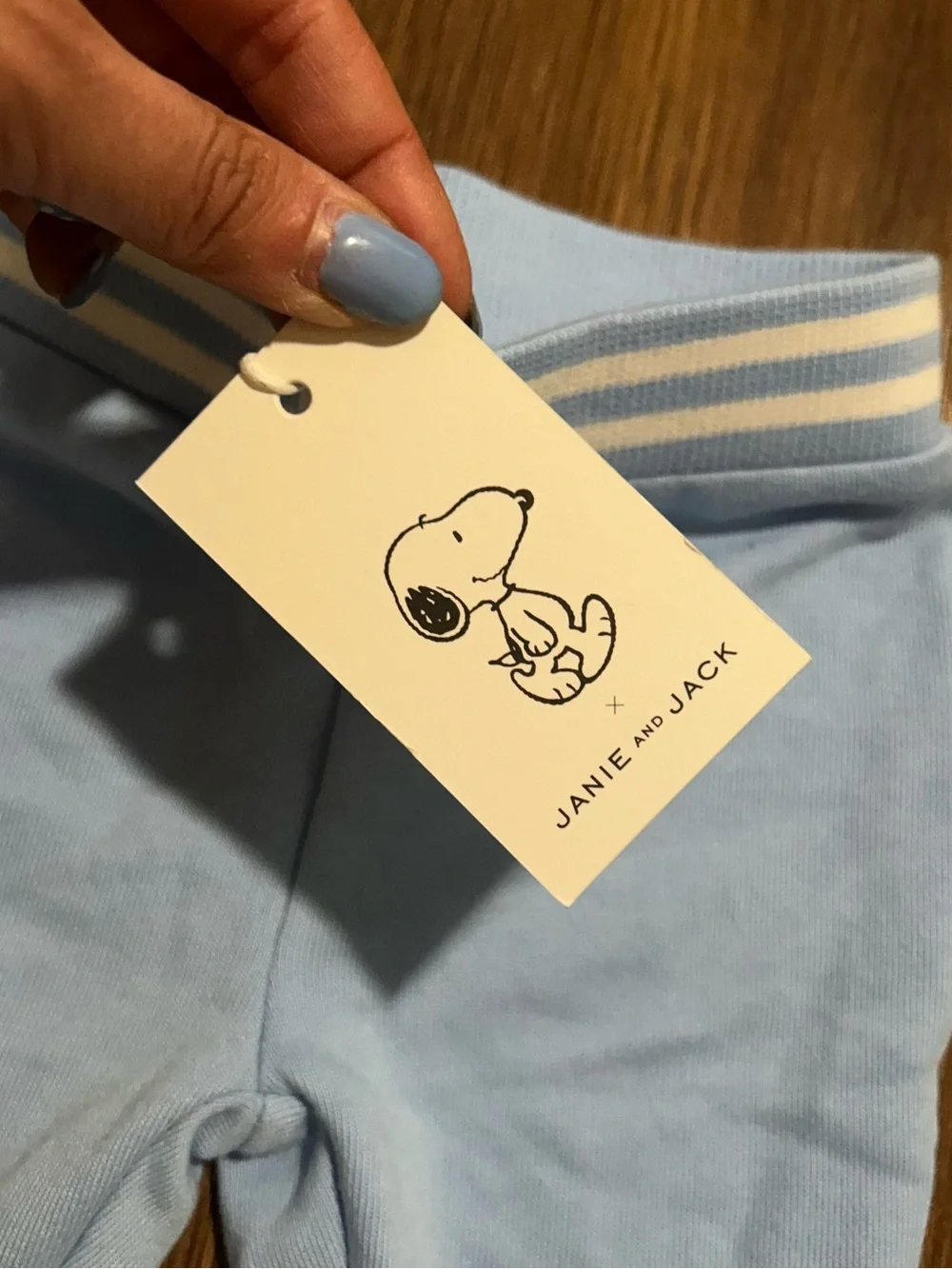 Janie And Jack Baby Snoopy Blue Pant 3-6 Months NWT